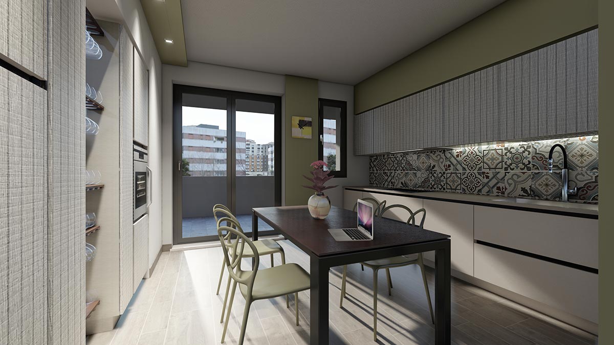 Progettare una Cucina: Suggerimenti per non incorrere in errori. 1 render 1